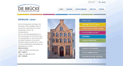 Desktop Screenshot of diebruecke-luebeck.de